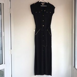 Michael Kors Black jet set dress with belt